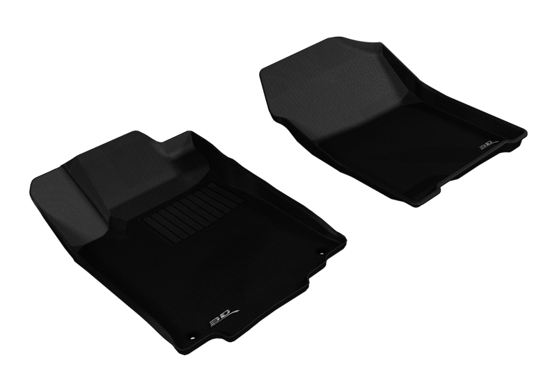 Honda CR-V Floor Mats - Front - 3D MAXpider - Kagu Series - Black - `12-`16 Honda CR-V Floor Mats - Front - 3D MAXpider - Kagu Series - Black - `12-`16